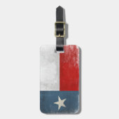 Bagagelabel met koele Texas-vlag (Voorkant verticaal)