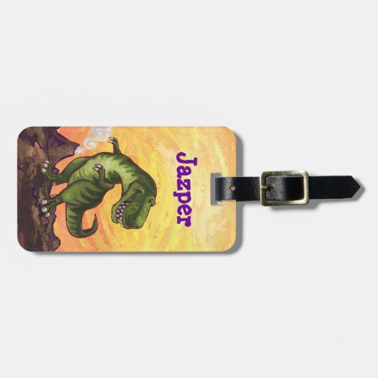 Bagagelabel met kop en staart (Voorkant horizontaal)