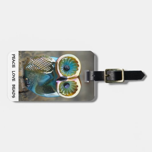 Bagagelabel met lampvoet (Voorkant horizontaal)