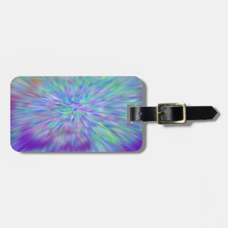 bagagelabel met lederen riem