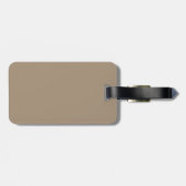 bagagelabel met lederen riem (Achterkant horizontaal)