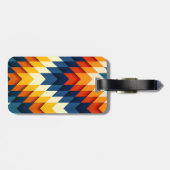 bagagelabel met lederen riem (Achterkant horizontaal)