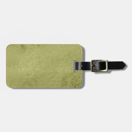 bagagelabel met lederen riem (Voorkant horizontaal)