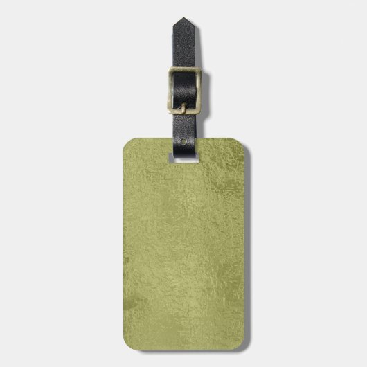 bagagelabel met lederen riem (Voorkant verticaal)