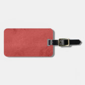 bagagelabel met lederen riem (Voorkant horizontaal)