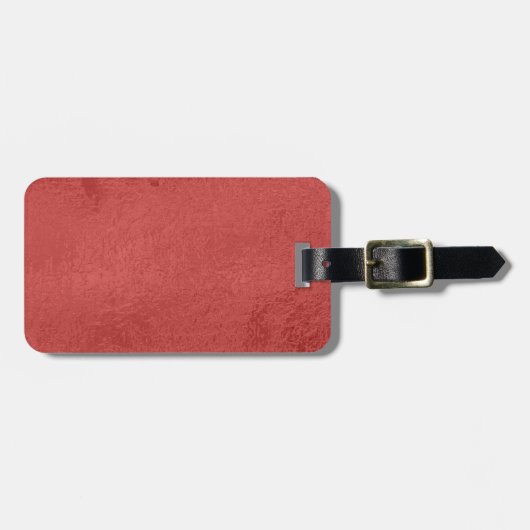 bagagelabel met lederen riem (Voorkant horizontaal)