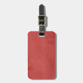 bagagelabel met lederen riem (Voorkant verticaal)