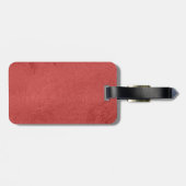 bagagelabel met lederen riem (Achterkant horizontaal)