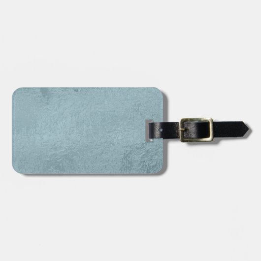 bagagelabel met lederen riem (Voorkant horizontaal)