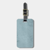 bagagelabel met lederen riem (Voorkant verticaal)