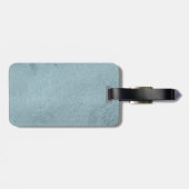 bagagelabel met lederen riem (Achterkant horizontaal)