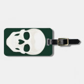 bagagelabel met lederen riem (Voorkant horizontaal)