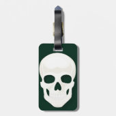 bagagelabel met lederen riem (Achterkant verticaal)