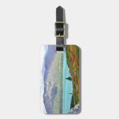 Bagagelabel met lederen riem van de scènes van Ala (Voorkant verticaal)