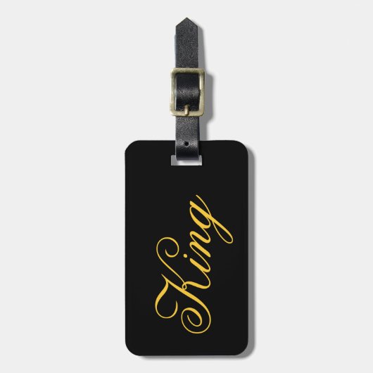 Bagagelabel met lederriem (Voorkant verticaal)