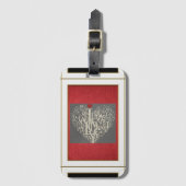 Bagagelabel met liefde (Voorkant (verticaal))