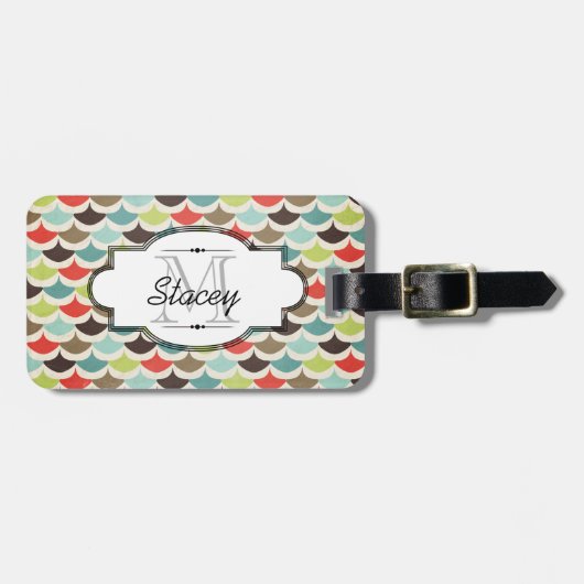 Bagagelabel met meerdere kleuren (Voorkant horizontaal)