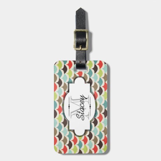 Bagagelabel met meerdere kleuren (Voorkant verticaal)