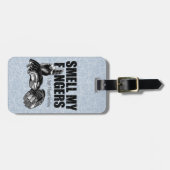 Bagagelabel met mijn vingers (hockey) (Voorkant horizontaal)