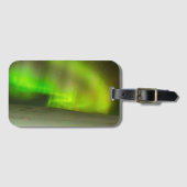 Bagagelabel met noordelijke lampjes met Visitekaar (Voorkant (horizontaal))