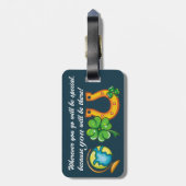 Bagagelabel met offerte - SRF (Achterkant verticaal)