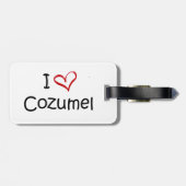 Bagagelabel met palmboom (Achterkant horizontaal)