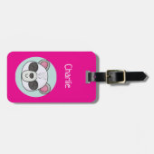  Bagagelabel met Penguin Cartoon (Voorkant horizontaal)