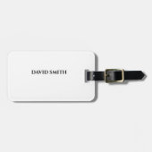 Bagagelabel met persoonlijke naam. (Voorkant horizontaal)