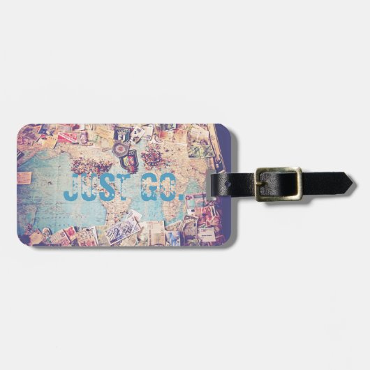 Bagagelabel met plattegrond (Voorkant horizontaal)