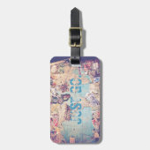 Bagagelabel met plattegrond (Voorkant verticaal)