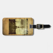 Bagagelabel met poststempel (Voorkant horizontaal)