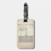 Bagagelabel met poststempel (Achterkant verticaal)