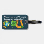 Bagagelabel met prijsopgave - Zie Terug (Achterkant horizontaal)