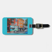 Bagagelabel met recordbalk (Voorkant horizontaal)