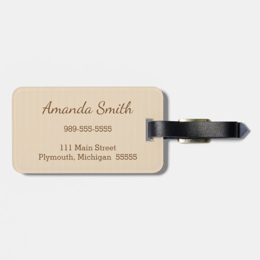 bagagelabel met reisstempels (Achterkant horizontaal)