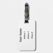 Bagagelabel met ruissignaalvlaggen (gepersonalisee (Achterkant verticaal)