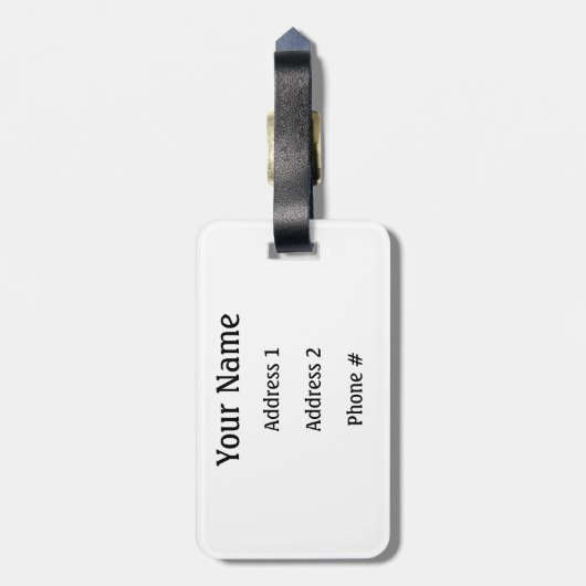 Bagagelabel met ruissignaalvlaggen (gepersonalisee (Achterkant verticaal)