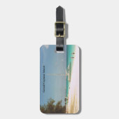 bagagelabel met strand Scene (Voorkant verticaal)