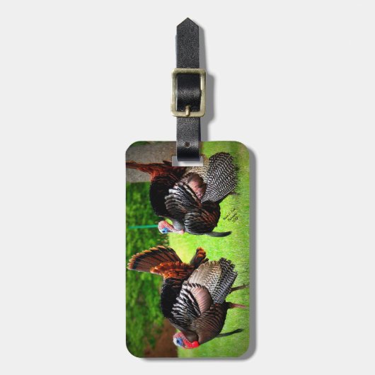 bagagelabel met Tom Strutting (Voorkant verticaal)