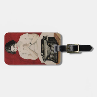 bagagelabel met Vintage Ad Print uit Italië