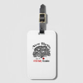 Bagagelabel met visitekaartvakje  (Voorkant (verticaal))