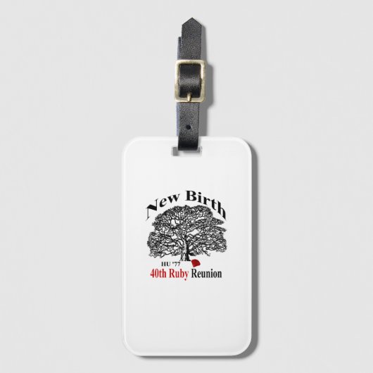 Bagagelabel met visitekaartvakje  (Voorkant (verticaal))