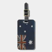 bagagelabel met vlag uit Australië (Voorkant verticaal)