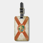 bagagelabel met vlag uit Florida (Voorkant verticaal)