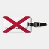 Bagagelabel met vlag van Alabama (Voorkant horizontaal)