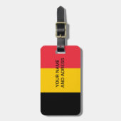 Bagagelabel met vlag van België (Voorkant verticaal)