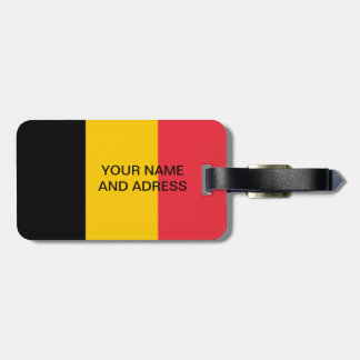 Bagagelabel met vlag van België