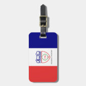 Bagagelabel met vlag van Cleveland, Ohio (Voorkant verticaal)