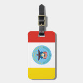 Bagagelabel met vlag van Columbus, Ohio (Voorkant verticaal)