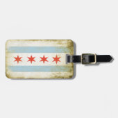 bagagelabel met vlag van Cool Chicago (Voorkant horizontaal)